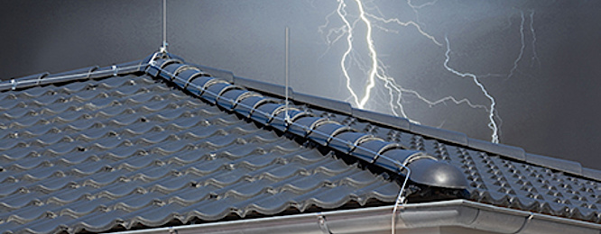 Äußerer Blitzschutz bei Elektro Finkbeiner in Weinstadt